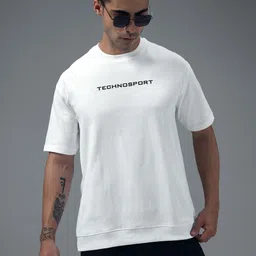 Technosport Men Typography Printed Anti Static Slim Fit T-shirt-picture-37