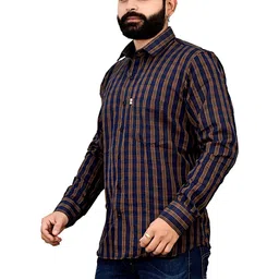 Marc Laurent Men Tartan Checks Checked Casual Shirt image 2