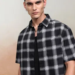 HIGHLANDER Men Tartan Checks Opaque Checked Casual Shirt image 1