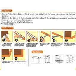 Syga Safety Strip Furniture Edge Cushion Cover Pack Of 2 - White image 4