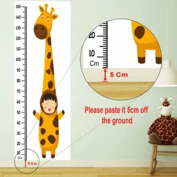 WENS Lion Height Measurement Removable Wall Sticker - Blue image 4