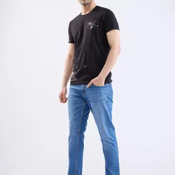 SPYKAR Men Blue Cotton Slim Fit Low-Rise Jeans image 2