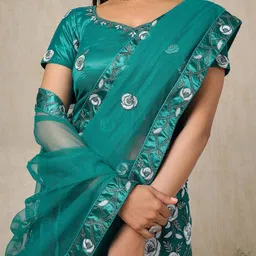 Soch Embellished Sequinned Unstitched Lehenga & Blouse With Dupatta image 4