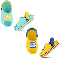 Smartots Kids Pack Of 2 Typographic Croslite Clogs-image-17