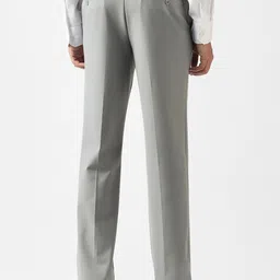 van heusen V Dot Men Textured Slim Fit Mid-Rise Trousers image 5