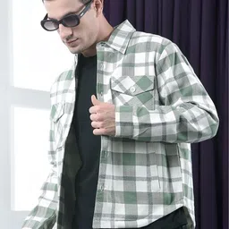 COBB Men Checked Lightweight Woven Jacket-picture-49