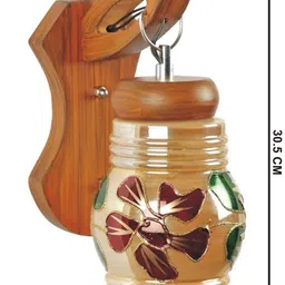 1ST TIME Multicoloured Colourblocked Wood Contemporary Rectangle Shaped Wall Lamp image 4