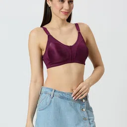 Libertina Non-Wired Non Padded All Day Comfort Full Coverage Cotton T-shirt Bra image 5