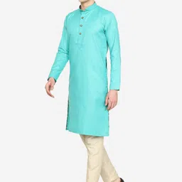 THE KURTA COMPANY Men Thread Work Kurta image 3