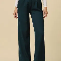 Allen Solly Woman Women Pleated Formal Trousers-image-80
