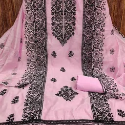 Altecia Embroidered Pure Cotton Unstitched Dress Material image 2