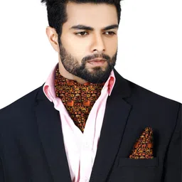 Blacksmith Men Printed Ascot Tie image 3