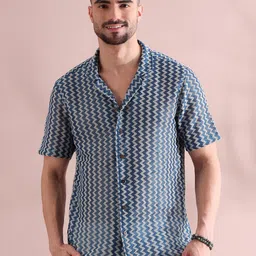 filori studio FILORI Men Comfort Opaque Striped Casual Shirt image 1