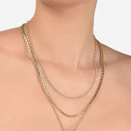 AMI Gold-Plated 3 Layered Necklace image 4