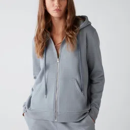 GRIMELANGE Hooded Front-Open Sweatshirt image 3