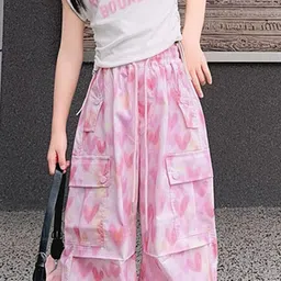 LULU & SKY Girls Typographic Printed Pure Cotton Top With Trouser image 5