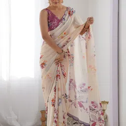 Moda Rapido Embellished Poly Chiffon Designer Saree image 3