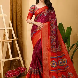 DIVASTRI Woven Design Zari Banarasi Saree-picture-27