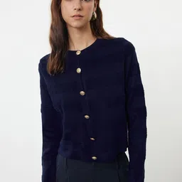 Trendyol Women Self Design Long Sleeves Cardigan-picture-13