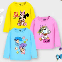 Disney By Miss and Chief Girls 3 Printed Applique T-shirt-picture-29