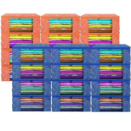 Kuber Industries Blue & Orange 24 Pieces Printed Multi Utility Organisers image 2
