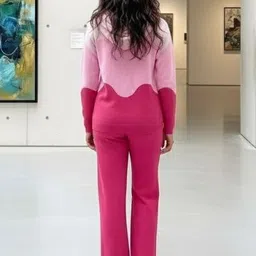 MARC LOUIS Colourblocked Hooded Sweatshirt & Trousers Co-Ords Set image 3