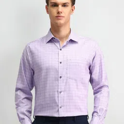 Arrow Classic Opaque Checked Formal Spread Collar Shirt-picture-36