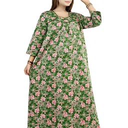 Bindass Female Collection Printed Maxi Nightdress image 5