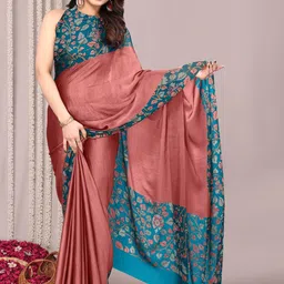 KALINI Poly Chiffon Saree image 5