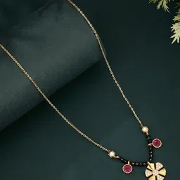 ATIBELLE Gold-Plated Artificial Stones Mangalsutra-picture-39