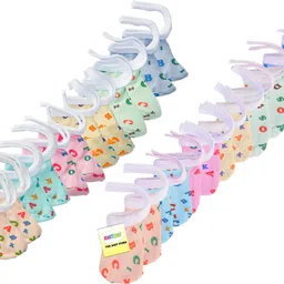 kwitchy New Born Baby Mosquito Net Bed with Cushioned Pillow and 6 Baby Front Open Hosiery Cotton Shirts,6 Baby Tying Caps,6 Baby Single Layer Nappies image 4