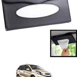 maties Universal Lightweight/Waterproof Leatherite Rectangle Black Tissue For Car-188 Vehicle Tissue Dispenser image 1