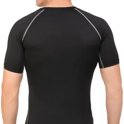 kyk Pack of 2 Men Solid Round Neck Polyester White, Black T-Shirt image 5