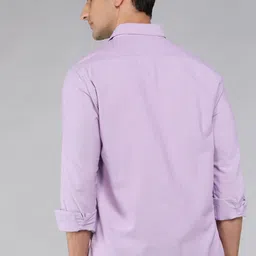 arrow sport Men Slim Fit Solid Cut Away Collar Casual Shirt image 4