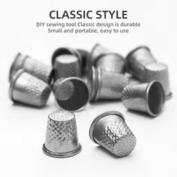 crafts haveli 8pc Metal Sewing Thimble Set – Finger Protector for Hand Sewing image 5