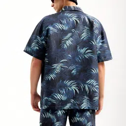 leriya fashion Men Night Suit Set Blue Printed image 2