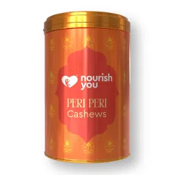 Nourish You Peri Peri Cashews | Roasted Premium Cashews | Spicy Flavoured Nuts | Gluten Free | High Protein Healthy Snack | Preservative Free | 100g Tin Jar-image-65