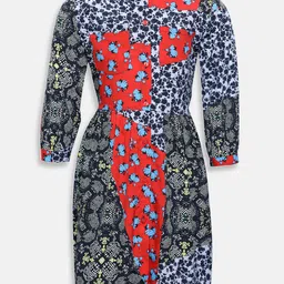 Oxolloxo Girls Multicoloured Printed Sheath Dress-image-63