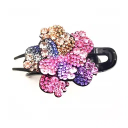 MIZORRI Women Black & Pink Plastic Claw Clip-image-26