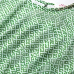 all about you Printed Semi-Sheer Fit & Flare Dress image 4