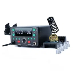YIHUA 902D-IV Soldering Station 775W 2 in 1 Hot Air Soldering Iron Rework Station With T12 Iron Tip-picture-29