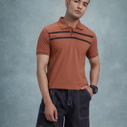 The Roadster Life Co. Polo Collar Striped T-shirt image 4