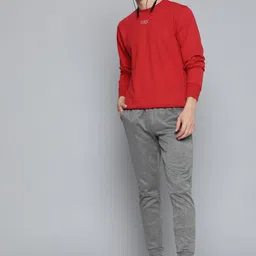 HRX by Hrithik Roshan Men Red Printed Sweatshirt image 4