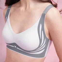 DressBerry Colourblocked Medium Coverage Removable Padding T-Shirt Bra YWK-AB9929B image 2