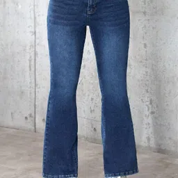 DressBerry Women Comfort Bootcut Mid-Rise Clean Look Stretchable Cotton Jeans-image-73