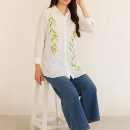 all about you Floral Embroidered Georgette Top-picture-54