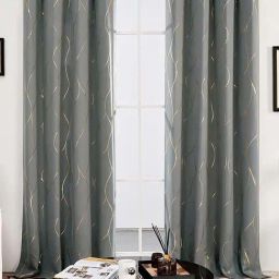 Urban Space Grey Polyester Door Curtain With Tieback & Eyelet-picture-5