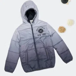 Pantaloons Junior Boys Peacoat Printed Jacket-picture-11