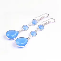 AAR Jewels Silver-Plated German Silver Quartz Drop Earrings-image-62