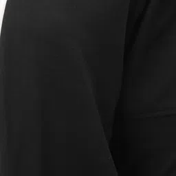 Athena Women Black Solid Open Front Shrug image 3